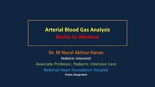 Arterial blood gas analysis (ABG) II Bengali (বাংলা) II Recorded lecture