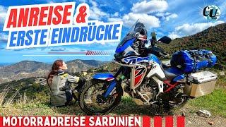 Anreise, erste Eindrücke und Defekte ️ SARDINIEN MOTORRADREISE | Africa Twin CRF1100