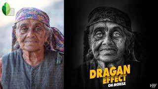 Create DRAMATIC Black & White PORTRAITS in Snapseed | Dragan Effect | SNAPSEED TUTORIAL