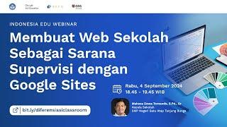 Membuat Web Sekolah Sebagai Sarana Supervisi dengan Google Sites