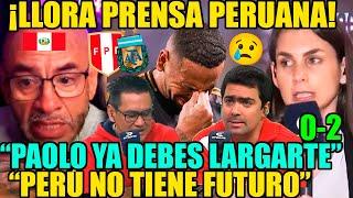 ¡PRENSA PERUANA LL0R4 ELIMINACIÓN de COPA AMÉRICA! ARGENTINA vs PERÚ 2-0 "NO HAY FUTURO, PERÚ MURI0"