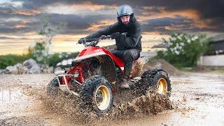 J'ACHETE UN QUAD YAMAHA 350 WARRIOR 700€ - ON LE REDEMARRE ET LE TEST DANS LA BOUE