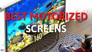 THE BEST MOTORIZED PROJECTOR SCREENS IN 2023! (TOP 3)