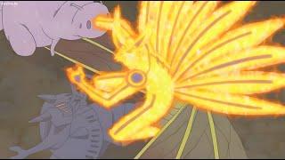 The Nine-Tails alone fights other tailed beasts to help Naruto