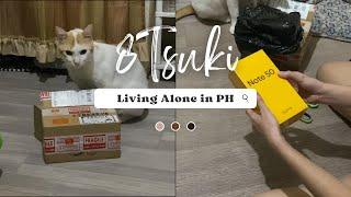 living alone in the Philippines: a day in a life, buying my brother a new phone | silent vlog