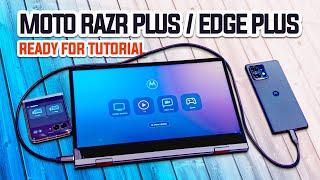 Motorola Ready For On Moto Razr Plus 2023 / Motorola Razr 40 Ultra Tutorial