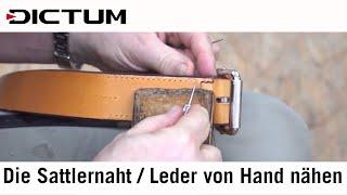 Die Sattlernaht - Leder von Hand nähen - mit Herbert Ritter - Tutorial