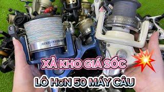 VIDEO 105  XẢ KHO 60 MÁY CÂU NHẬT BÃI GIÁ RẺ CHƯA TỪNG CÓCOMBO 6 MÁY GIÁ 90K SHIP TOÀN QUỐC