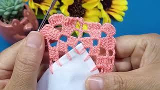  Aprende a tejer esta pequeña puntilla a #crochet muy fácil  318