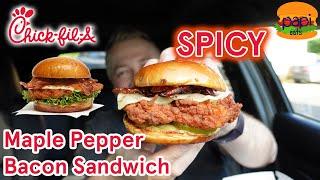 Chick-fil-A NEW Maple Pepper Bacon Chicken Sandwich