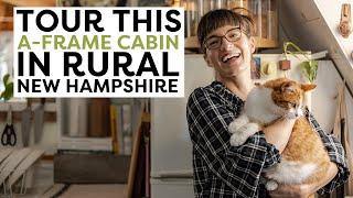 Tour this Reinvigorated 1960s A-Frame Cabin in Southern New Hampshire | Home Tour | HGTV Handmade