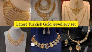 Latest Turkish Gold jewellery set design ideas