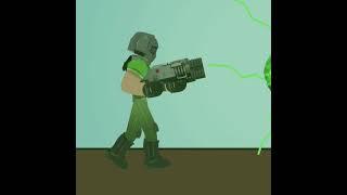 Shooting the BFG9000 #doom #animation #shorts