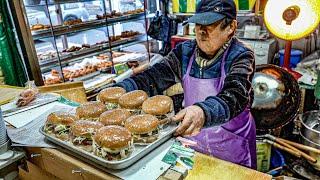 Korean Grandpa's Various Donuts & Hamburgers│Korean Street Food