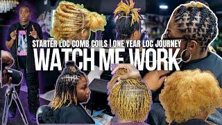 Comb Coil Starter Locs | Watch Me Work | Starter Locs to Mature Locs | One Year Loc Anniversary