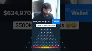 1000X PLINKO $600,000 WIN (STAKE ORIGINALS) #shorts #plinko #casino #gambling #stake #trending