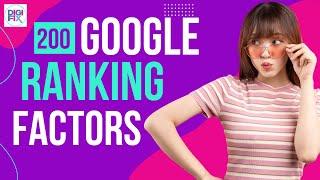 Google Ranking Factors for SEO  - 200 known factors