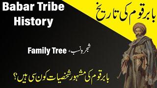 IHC Caste series: History of Babar tribe of sherani pashtun- sub tribes of babar and family tree