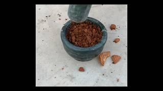 Wetand dry clay potcrushing #amazing#trending#viral#satisfying #earthy#shorts#youtubeshorts