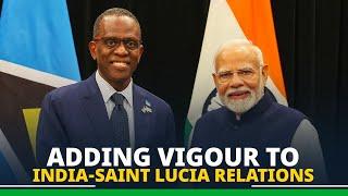 PM Modi holds bilateral meeting with PM Philip J. Pierre of Saint Lucia