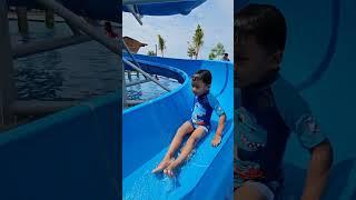 Tempat healing baru di Sepatan, cukup 5 menit dari rumah #family #weekendseru #happykids #waterpark