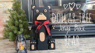 Dollar Tree  Jenga Block Bear