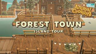 PERFECT Natural Forest Town Island Tour // Animal Crossing New Horizons