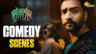 Dhilluku Dhuddu - Comedy Scenes | Santhanam Super Hit Counters | Adithya TV