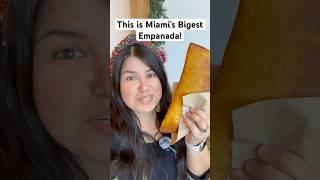 This is Miami’s BIGGEST Empanada! #miami #foodie #empanada #christmasvibes