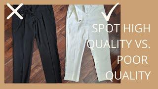 How to Identify High Quality vs. Poor Quality Clothing | Slow Fashion
