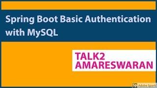 Spring Boot Basic Authentication with MySQL