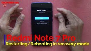 Redmi Note 7 Pro restarting | rebooting in recovery mode.