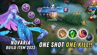 Novaria ONE SHOT ONE KILL!! | Gameplay Novaria Mobile Legends | Best Build Novaria | Novaria Emblem