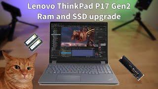 Lenovo ThinkPad P17 Gen 2 RAM and SSD upgrade