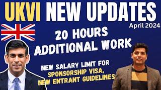 UKVI NEW UPDATES FROM APR 2024| SPONSORSHIP VISA CHANGES| NEW ENTRANT GUIDELINES