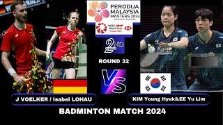 Jan Colin VOELKER/Isabel LOHAU (GER) vs KO Sung Hyun/EOM Hye Won (KOR)[XD]R 32| Malaysia Master 2024