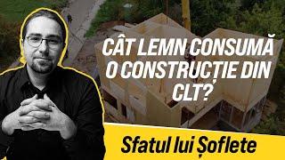 Cât lemn consumă o construcție din CLT?