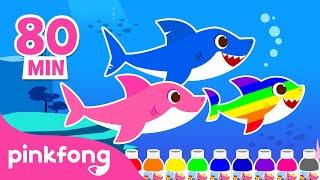 Baby Shark's Coloring Fun and more | Learn Colors | +Compilation | Pinkfong Videos for Children