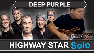 Deep Purple - Highway Star - Electric Guitar Solo Cover by Marco Bitencourt