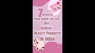 Websites to buy Korean Products in India #shorts #koreanbeautyproduct