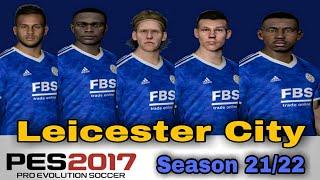 PES2017 | Leicester City | Facepack Convert | With Tattoo & Without Real Eyes | Season 2021/2022