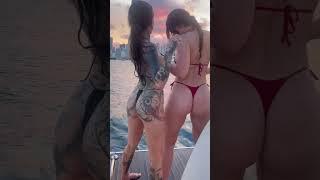 Girlfriends twerking in bikinis