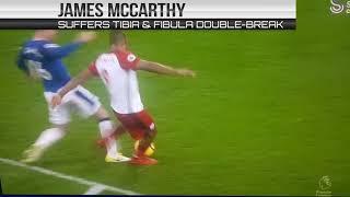 James McCarthy's Horrible Double Leg Breaker Injury | X1 FC