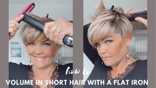 How to volume up short hair with a Flat Iron | SALIRASA 2022