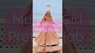 Muslim Girls Pretty Hijab #short #abaya