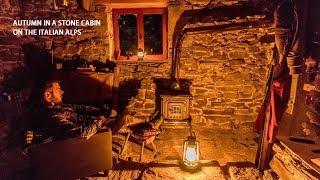 Autumn in a stone cabin, stove restoration, roasted chestnuts and tranquility!