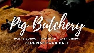 Butchery of a Pigs Head - Bath Chaps and Pig Cheeks - Bonus Video - HGC