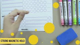 Best Chore Chart for kids teenagers and adults! Demo of the CosiHomi Magnetic Chore Charts!