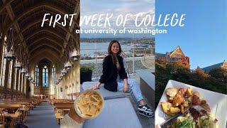 university of washington I first week of school vlog 