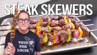 MAKING CRAZY DELICIOUS STEAK SKEWERS WITH THE HELP OF AI (AM I OBSOLETE??) | SAM THE COOKING GUY